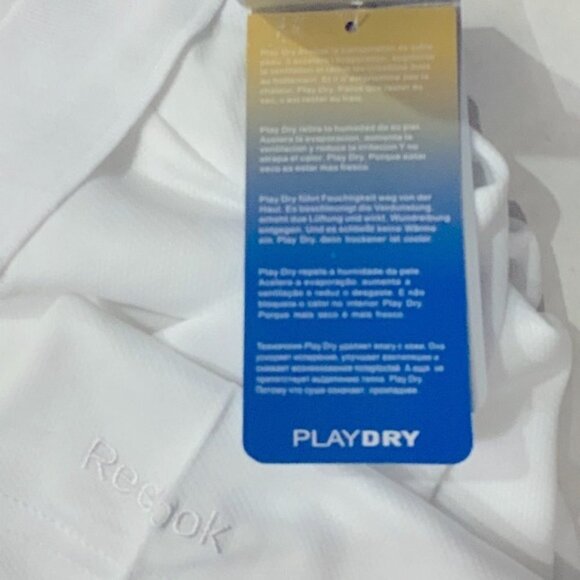 Reebok Ladies X-Treme PLAYDRY Polo Raglan Short Sleeve Button Up Plus 2XL White - Picture 6 of 10